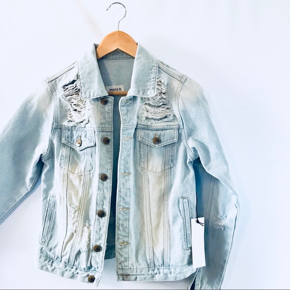 ✨NEW✨ Distressed jean jacket - Picture 5 of 7